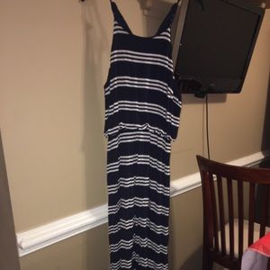 3 for $21 Loft Ann Taylor striped maxi dress